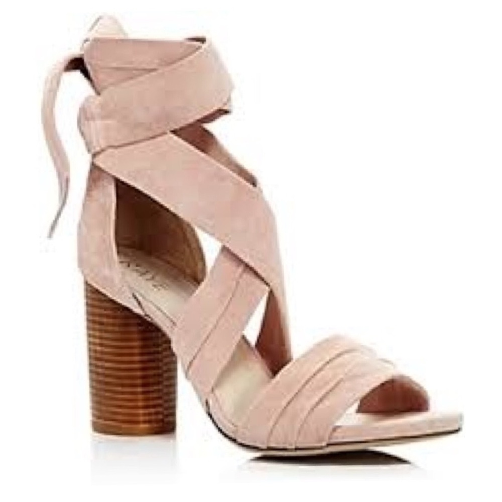 Raye Mia Suede Wrap Sandals